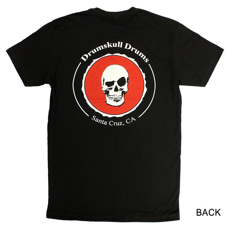 Women's T-shirt Drumskull Drums Logo Red Back Women's T-shirt Drumskull Drums Logo Red Back