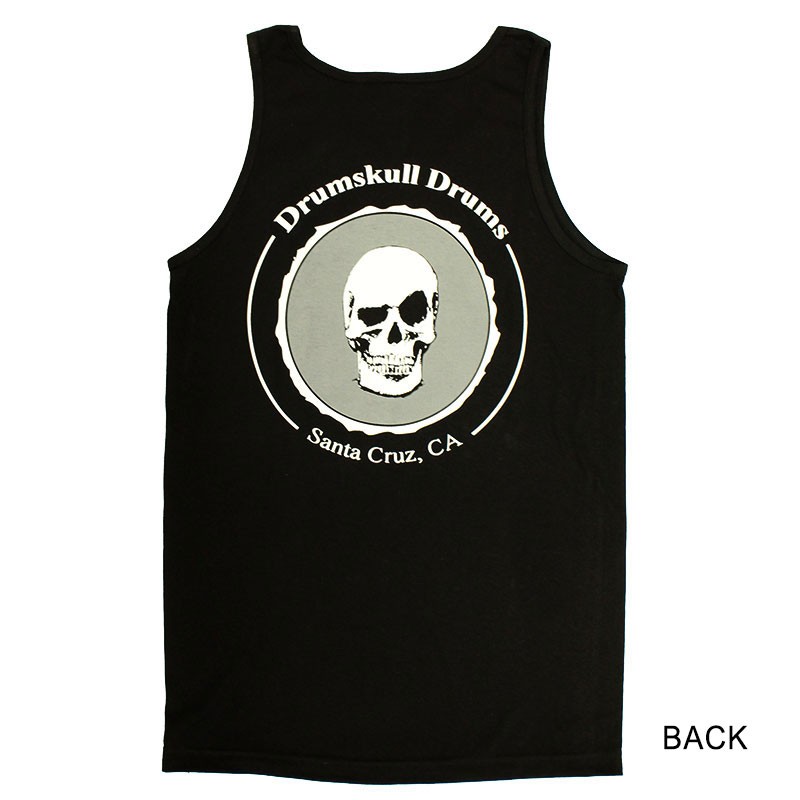 Men's Tank Drumskull Drums Logo Grey Back Men's Tank Drumskull Drums Logo Grey Back