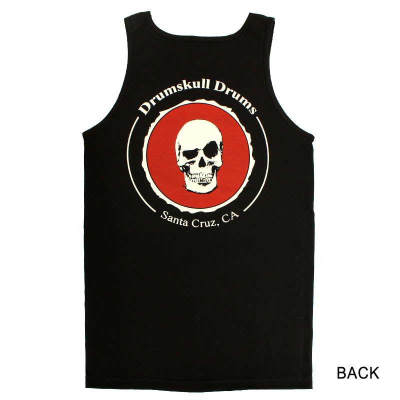 Men's Tank Drumskull Drums Logo Red Back Men's Tank Drumskull Drums Logo Red Back