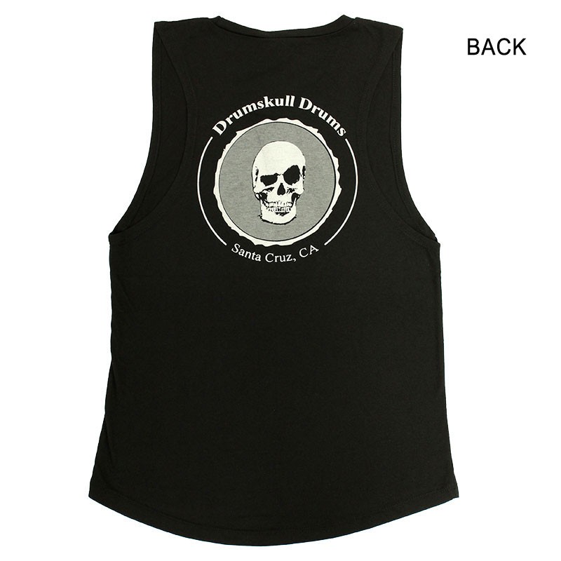 Women's Tank Drumskull Drums Logo Grey Back Women's Tank Drumskull Drums Logo Grey Back