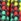 Black with Red Yellow Bright Green