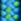 Blue with Bright Green